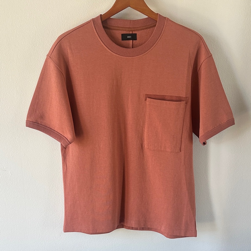 Boxy Pocket Sweat Shirt in Dusty Rose - Unisex